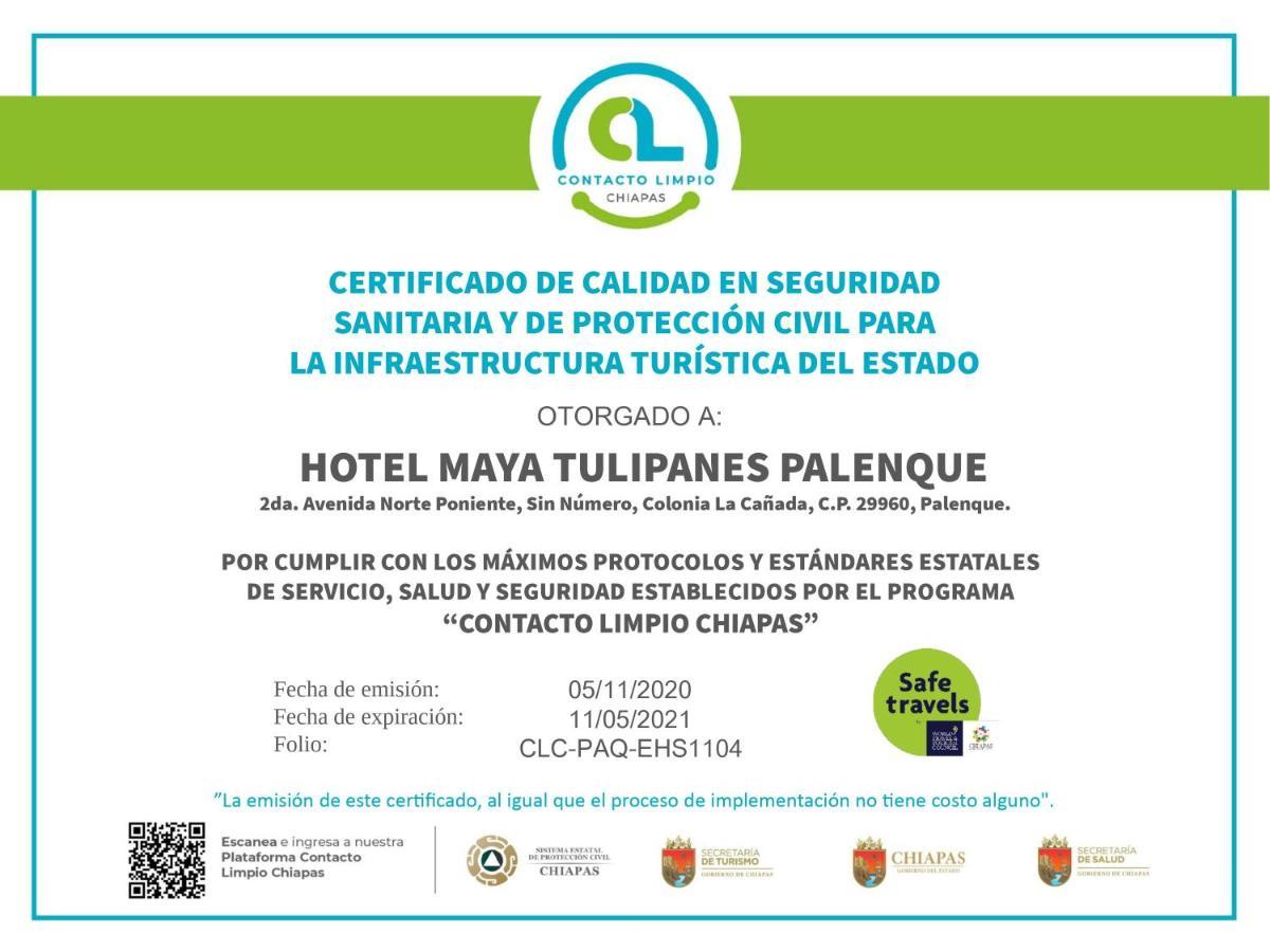 Hotel Maya Tulipanes 팔렝케 외부 사진